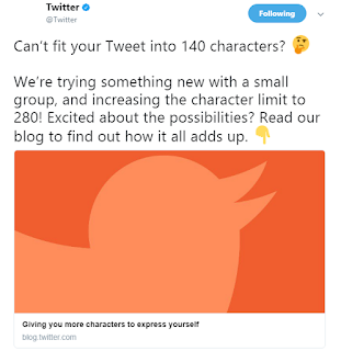twitter 280 characters